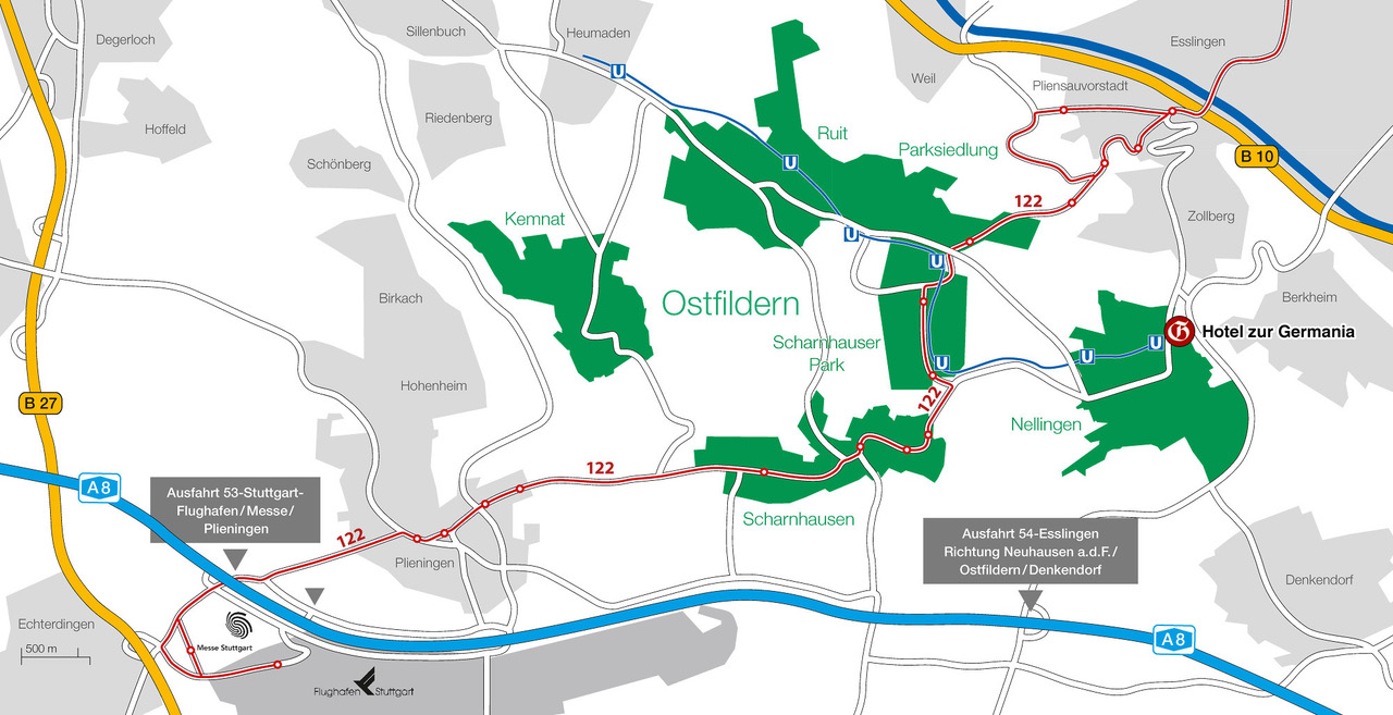 Hotel zur Germania Karte